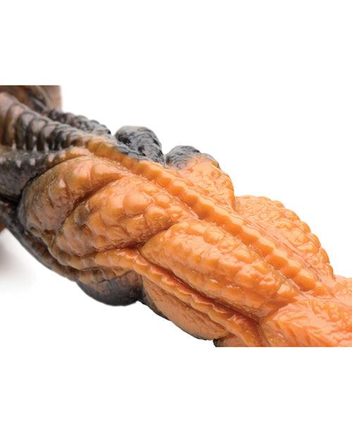 product image,Creature Cocks Ravager Rippled Tentacle Silicone Dildo  - Orange-black - SEXYEONE