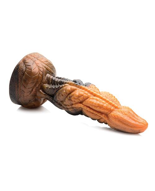 image of product,Creature Cocks Ravager Rippled Tentacle Silicone Dildo  - Orange-black - SEXYEONE