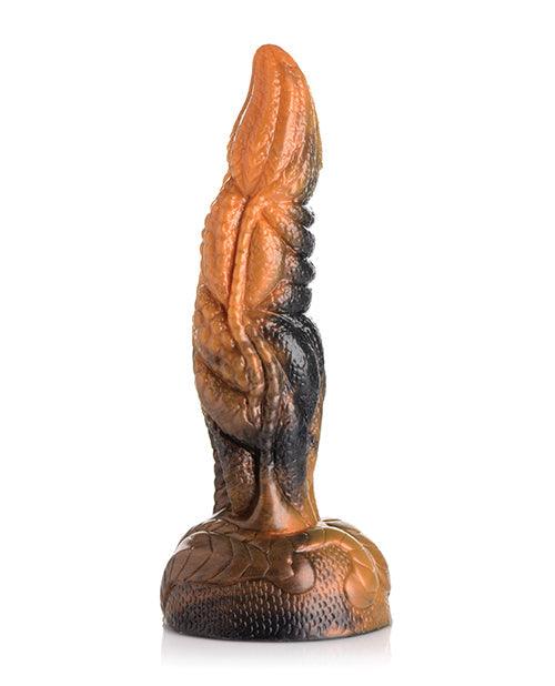 image of product,Creature Cocks Ravager Rippled Tentacle Silicone Dildo  - Orange-black - SEXYEONE