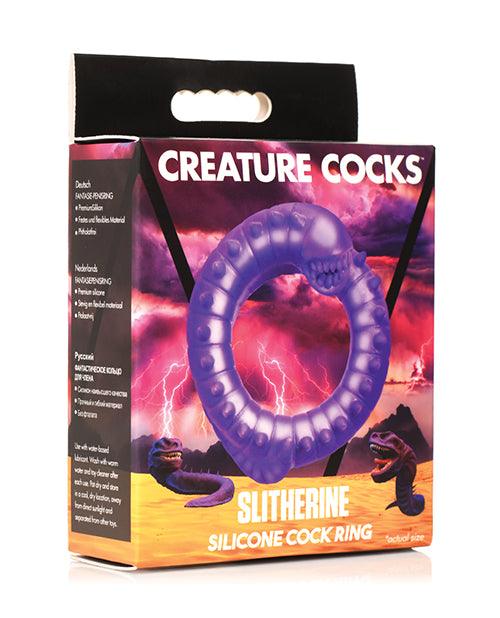 product image, Creature Cocks Slitherine Silicone Cock Ring - Purple - SEXYEONE