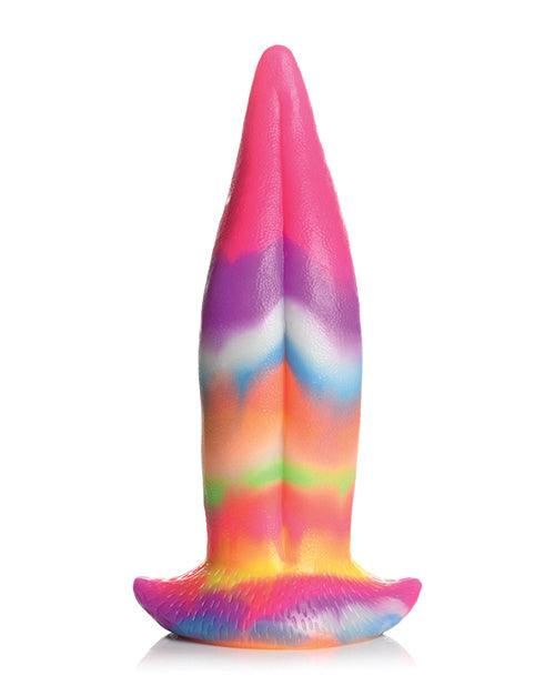 image of product,Creature Cocks Unicorn Kiss Silicone Tongue Dildo - Glow In The Dark - SEXYEONE