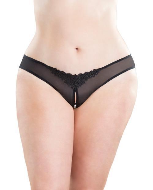 image of product,Crotchless Thong with pearls - SEXYEONE 