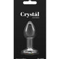 Crystal Desires Glass Round Gem Butt Plug - Rainbow - SEXYEONE