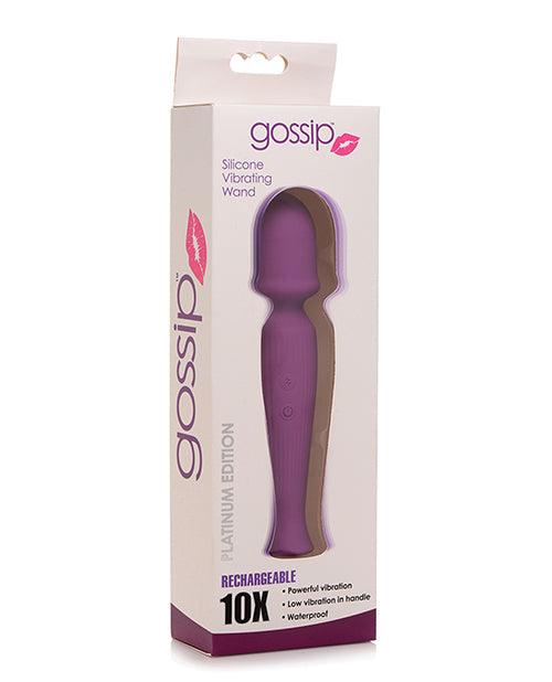 image of product,Curve Novelties Gossip Silicone Vibrating Wand 10x - SEXYEONE