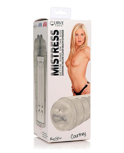 product image, Curve Novelties Mistress Courtney Diamond Deluxe Clear Mouth Stroker - SEXYEONE