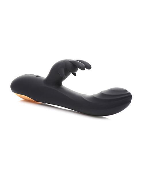 image of product,Curve Novelties Power Bunnies Cuddles 10x Silicone Rabbit Vibrator - Black - SEXYEONE