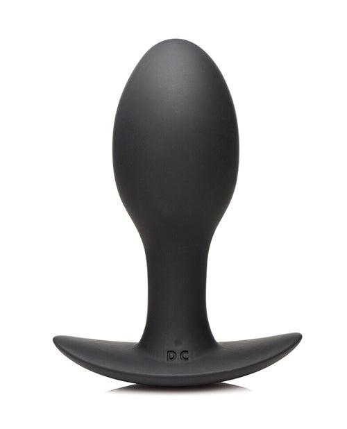 image of product,Curve Novelties Rooster Rumbler Vibrating Silicone Anal Plug - Black - SEXYEONE