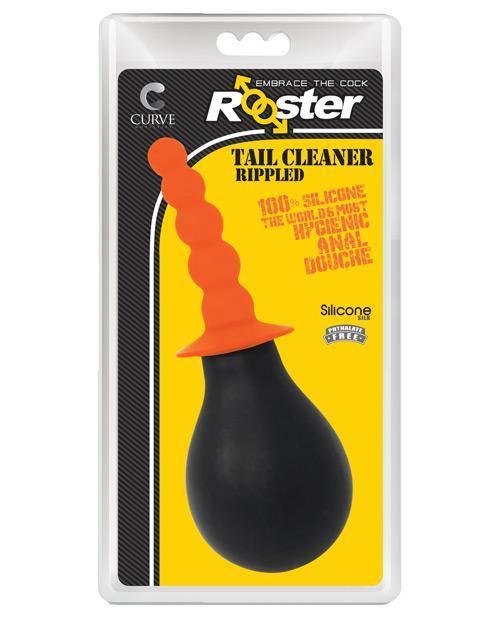 product image, Curve Novelties Rooster Tail Cleaner Rippled - Orange - SEXYEONE 