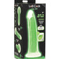 Curve Toys Lollicock 7" Glow In The Dark Silicone Dildo - SEXYEONE