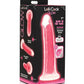 Curve Toys Lollicock 7" Glow In The Dark Silicone Dildo - SEXYEONE
