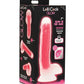 Curve Toys Lollicock 7" Glow In The Dark Silicone Dildo W/balls - SEXYEONE
