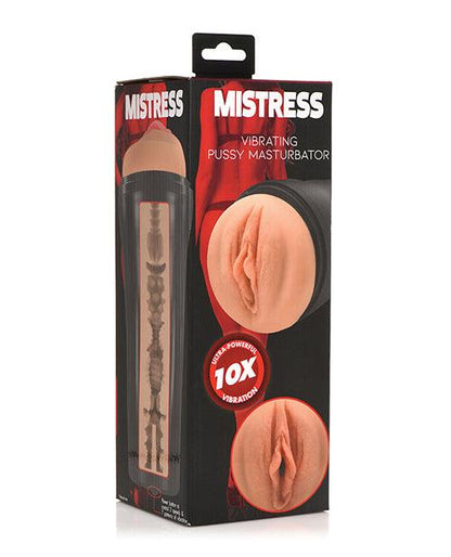 Curve Toys Mistress Vibrating Pussy Masturbator - Tan - SEXYEONE