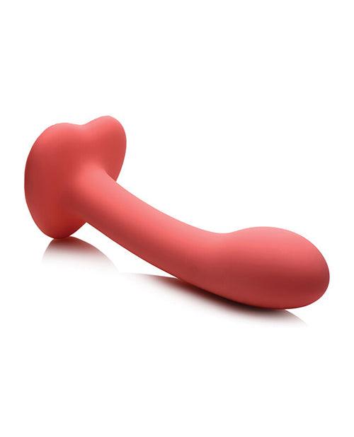 image of product,Curve Toys Simply Sweet 7" G Spot Silicone Dildo - Pink - SEXYEONE