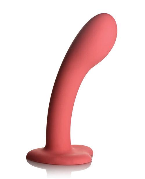 image of product,Curve Toys Simply Sweet 7" G Spot Silicone Dildo - Pink - SEXYEONE