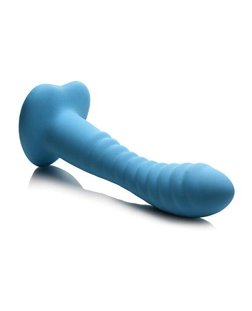 product image,Curve Toys Simply Sweet 7" Ribbed Silicone Dildo - Blue - SEXYEONE