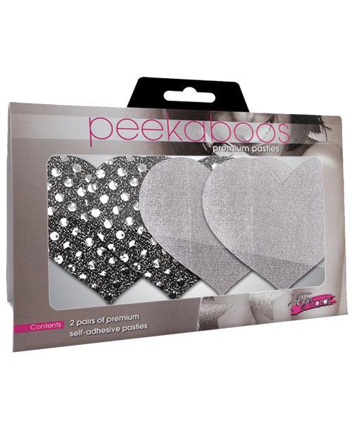 product image, Dark Angel Hearts - Silver Pack Of 2 - SEXYEONE
