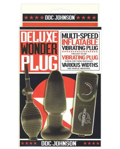 product image, Deluxe Wonder Plug Inflatable Vibrating Butt Plug - Multi Speed - SEXYEONE 