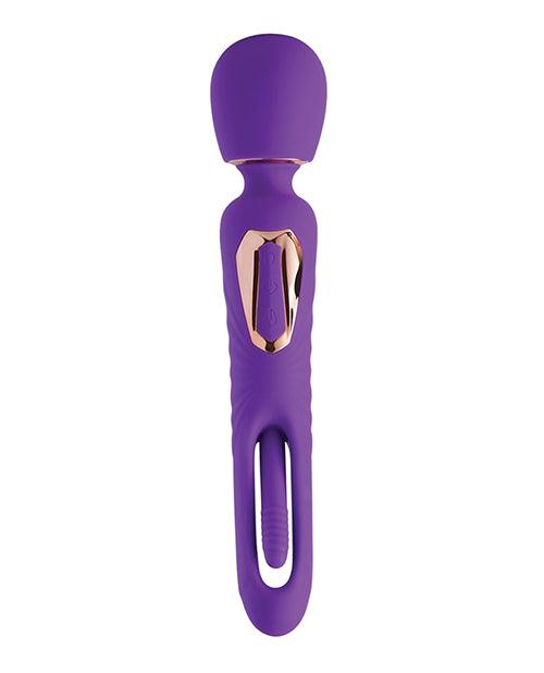 Di-orgasm Vibrating Massage Wand & G-spot Tapping Stimulator - Purple - SEXYEONE