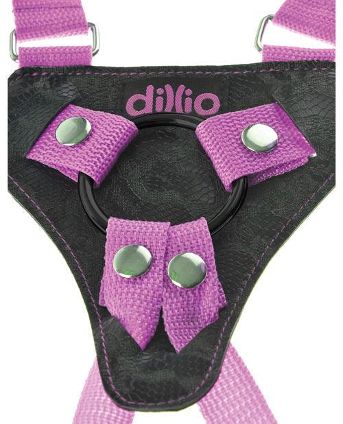 product image,Dillio 7" Strap-on Suspender Harness Set - Pink - SEXYEONE