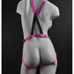 Dillio 7" Strap-on Suspender Harness Set - Pink - SEXYEONE