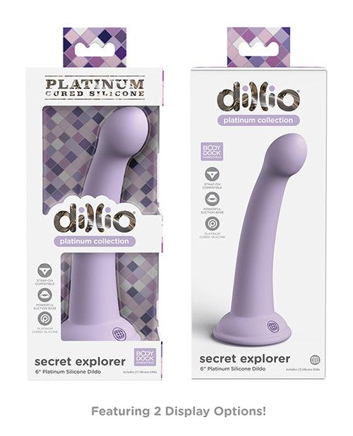 Dillio Platinum 6" Secret Explorer Silicone Dildo - SEXYEONE