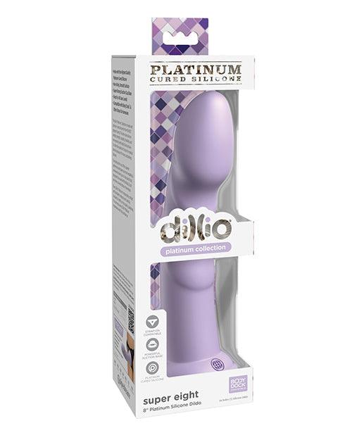 product image, Dillio Platinum 8" Super Eight Silicone Dildo - SEXYEONE