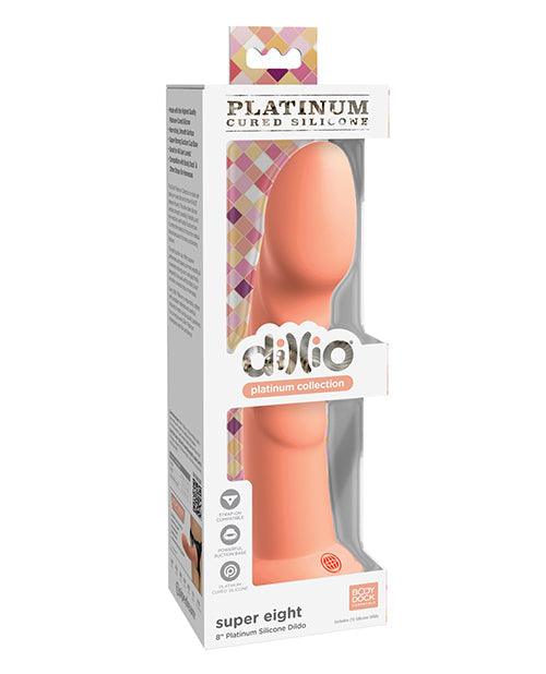 image of product,Dillio Platinum 8" Super Eight Silicone Dildo - SEXYEONE