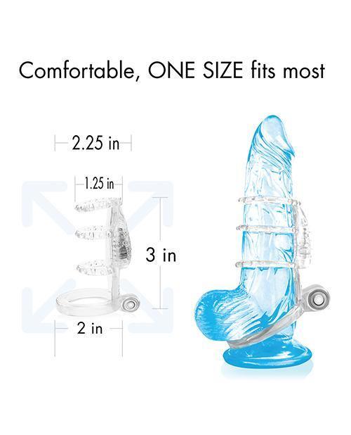 product image,Doctor Love's Zinger Dual Vibrating Cock Cage - SEXYEONE 