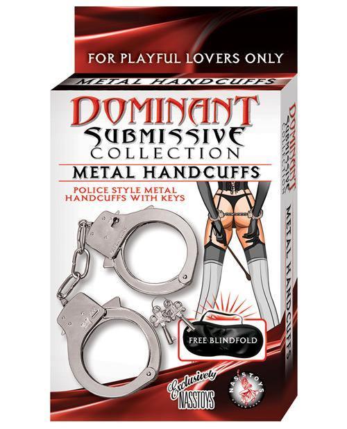 product image, Dominant Submissive Metal Handcuffs - Metal - SEXYEONE 