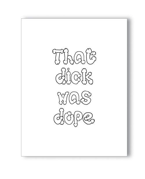 product image, Dope Dick Naughty Greeting Card - SEXYEONE