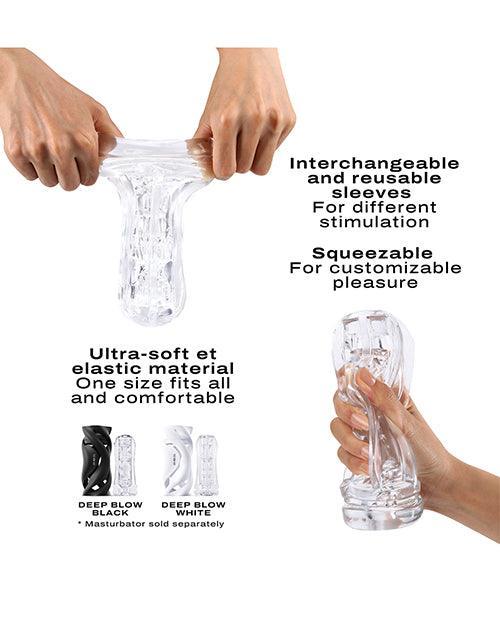 image of product,Dorcel Deep Blow Extreme Sleeve - Clear - SEXYEONE