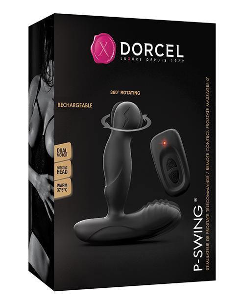 product image, Dorcel P-swing Twisting Prostate Massager - Black - SEXYEONE 