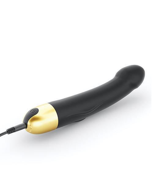 product image,Dorcel Real Vibration M 8.6" Rechargeable Vibrator 2.0 - Black-gold - SEXYEONE