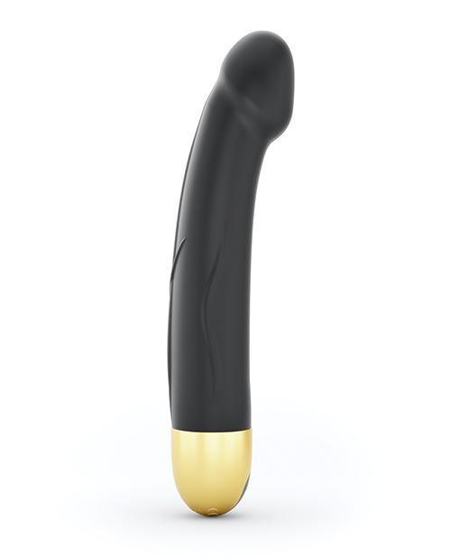 Dorcel Real Vibration M 8.6" Rechargeable Vibrator 2.0 - Black-gold - SEXYEONE
