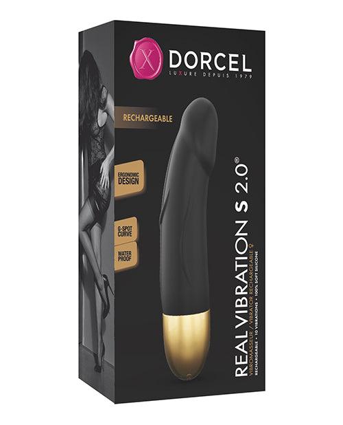 product image, Dorcel Real Vibration S 6" Rechargeable Vibrator 2.0 - Gold - SEXYEONE