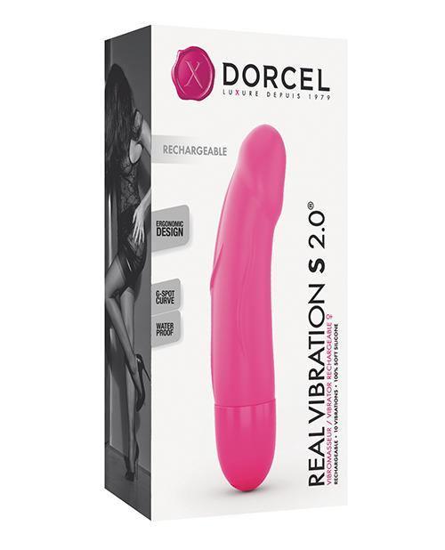 product image, Dorcel Real Vibration S 6" Rechargeable Vibrator - Pink - SEXYEONE 