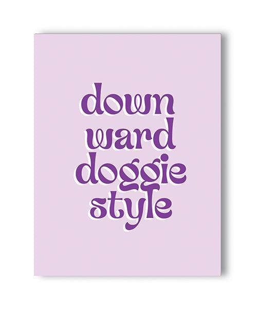 product image, Downward Doggie Naughty Greeting Card - SEXYEONE