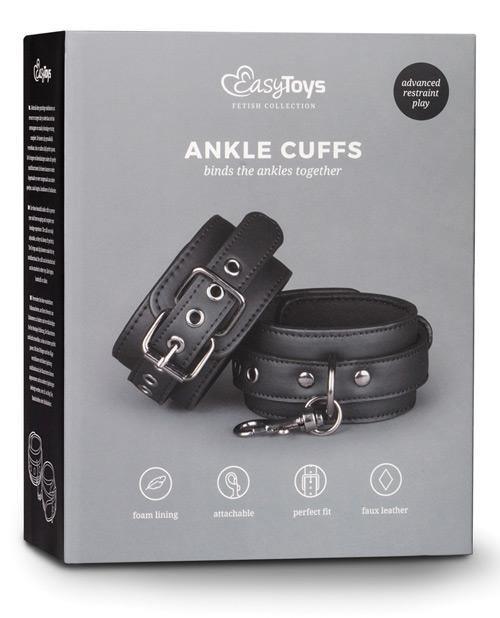 product image, Easy Toys Fetish Ankle Cuffs - Black - SEXYEONE 