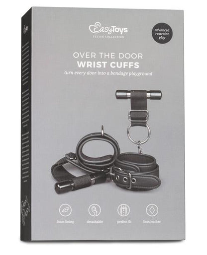 Easy Toys Over The Door Wrist Cuffs - Black - SEXYEONE 