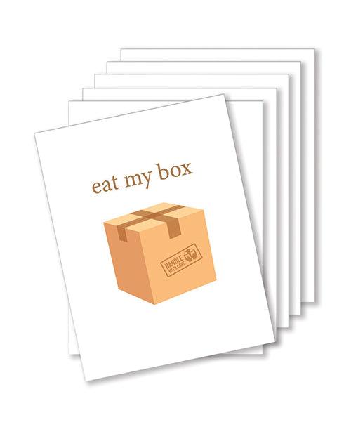 product image, Eat My Box Naughty Greeting Card - Pack Of 6 - SEXYEONE