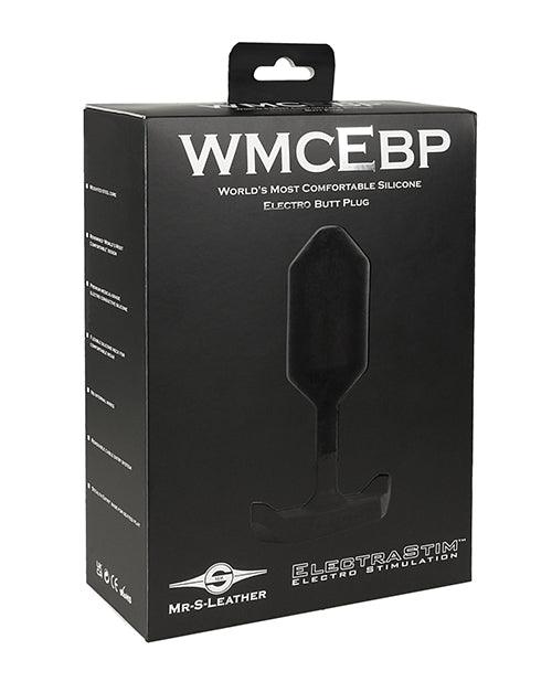 product image, 'electrastim X Mr. S Leather - World's Most Comfortable Silicone Electro Butt Plug - Black - SEXYEONE