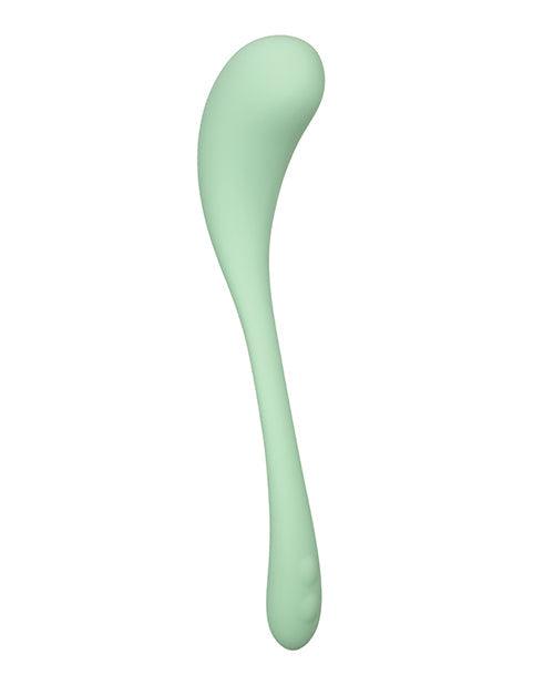 image of product,Elle Liquid Silicone Wand - Green - {{ SEXYEONE }}