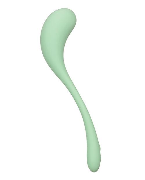 image of product,Elle Liquid Silicone Wand - Green - {{ SEXYEONE }}