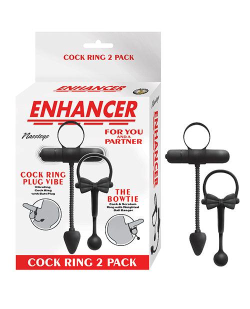 product image, Enhancer Cockring 2 Pack - Black - SEXYEONE