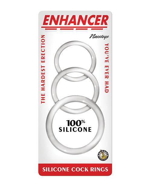 product image, Enhancer Silicone Cockrings - Clear - SEXYEONE