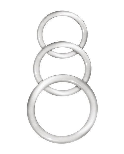 image of product,Enhancer Silicone Cockrings - Clear - SEXYEONE
