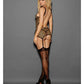 Euphoria Large Fishnet And Mesh Bustier W-hose Black O-s - {{ SEXYEONE }}