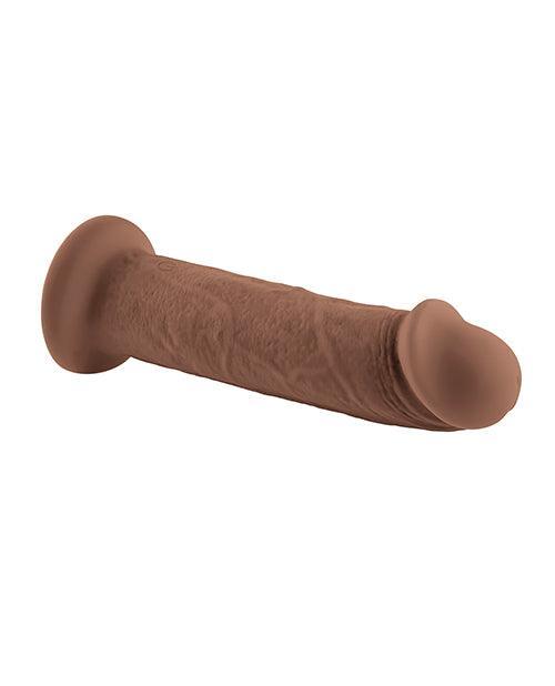 image of product,Evolved 7" Girthy Vibrating Dong - Dark - SEXYEONE