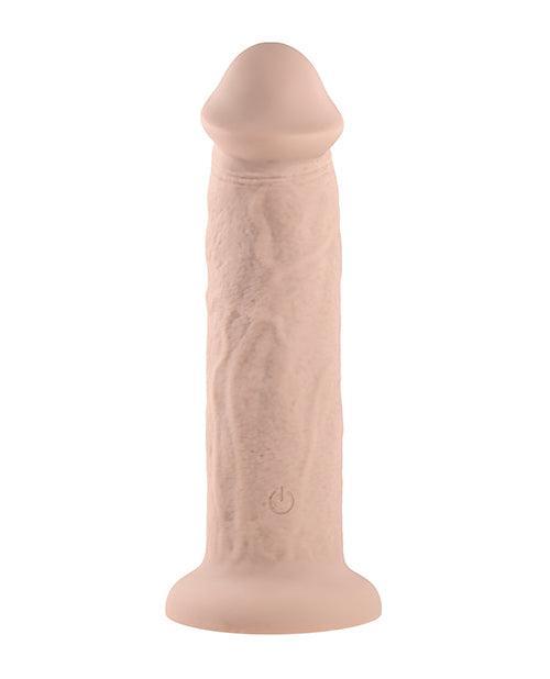 image of product,Evolved 7" Girthy Vibrating Dong - Light - SEXYEONE