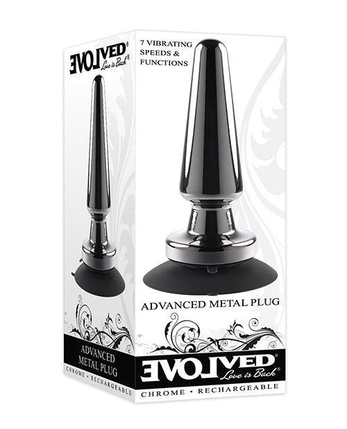Evolved Advanced Vibrating Rechargeable Metal Plug - Black - SEXYEONE